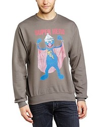 grauer Pullover mit einem Rundhalsausschnitt von Sesame Street