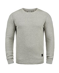 grauer Pullover mit einem Rundhalsausschnitt von Shine Original