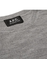 grauer Pullover mit einem Rundhalsausschnitt von A.P.C.