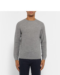 grauer Pullover mit einem Rundhalsausschnitt von A.P.C.