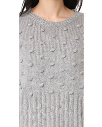 grauer Pullover mit einem Rundhalsausschnitt von One Teaspoon