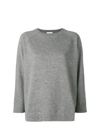 grauer Pullover mit einem Rundhalsausschnitt von Societe Anonyme