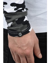 grauer Pullover mit einem Rundhalsausschnitt von Solid