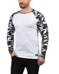 grauer Pullover mit einem Rundhalsausschnitt von Solid