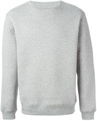 grauer Pullover mit einem Rundhalsausschnitt von Soulland