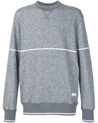 grauer Pullover mit einem Rundhalsausschnitt von Stampd
