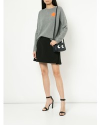 grauer Pullover mit einem Rundhalsausschnitt von Bella Freud