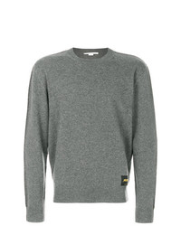 grauer Pullover mit einem Rundhalsausschnitt von Stella McCartney