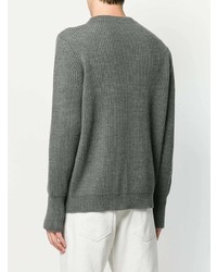 grauer Pullover mit einem Rundhalsausschnitt von Andersen-Andersen