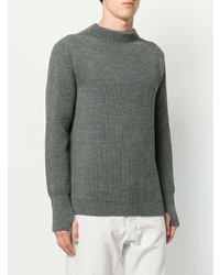 grauer Pullover mit einem Rundhalsausschnitt von Andersen-Andersen