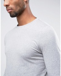 grauer Pullover mit einem Rundhalsausschnitt von Asos