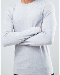 grauer Pullover mit einem Rundhalsausschnitt von Asos