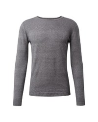 grauer Pullover mit einem Rundhalsausschnitt von Tom Tailor