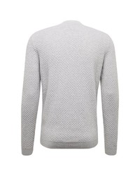 grauer Pullover mit einem Rundhalsausschnitt von Tom Tailor Denim