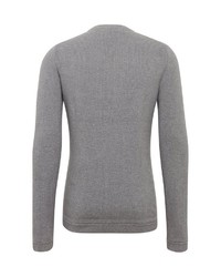 grauer Pullover mit einem Rundhalsausschnitt von Tom Tailor Denim