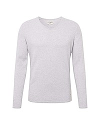 grauer Pullover mit einem Rundhalsausschnitt von Tom Tailor Denim