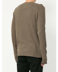 grauer Pullover mit einem Rundhalsausschnitt von rag & bone