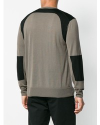 grauer Pullover mit einem Rundhalsausschnitt von Neil Barrett