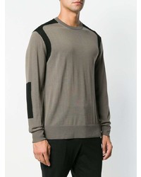 grauer Pullover mit einem Rundhalsausschnitt von Neil Barrett