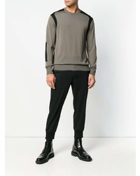 grauer Pullover mit einem Rundhalsausschnitt von Neil Barrett