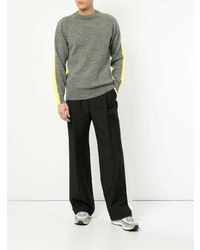 grauer Pullover mit einem Rundhalsausschnitt von Junya Watanabe MAN