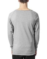 grauer Pullover mit einem Rundhalsausschnitt von Urban Classics