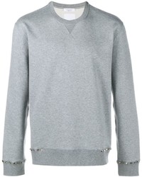 grauer Pullover mit einem Rundhalsausschnitt von Valentino