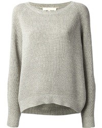 grauer Pullover mit einem Rundhalsausschnitt von Vanessa Bruno