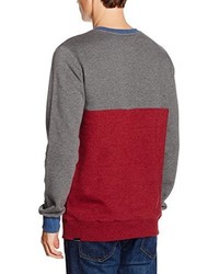 grauer Pullover mit einem Rundhalsausschnitt von Volcom