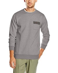 grauer Pullover mit einem Rundhalsausschnitt von Volcom