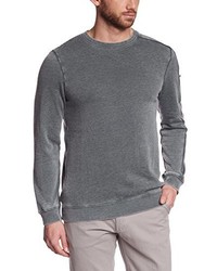 grauer Pullover mit einem Rundhalsausschnitt von Volcom