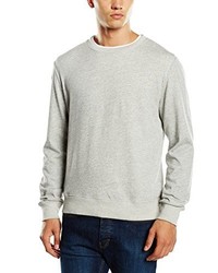 grauer Pullover mit einem Rundhalsausschnitt von Wesc