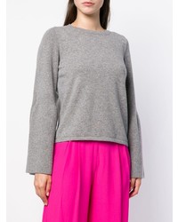 grauer Pullover mit einem Rundhalsausschnitt von Blugirl