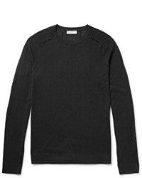 grauer Pullover mit einem Rundhalsausschnitt von Balenciaga