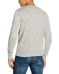 grauer Pullover mit einem Rundhalsausschnitt von Wrangler