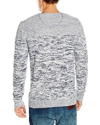 grauer Pullover mit einem Rundhalsausschnitt von Wrangler