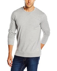 grauer Pullover mit einem Rundhalsausschnitt von Wrangler