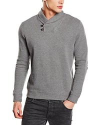 grauer Pullover mit einem Schalkragen von Cortefiel