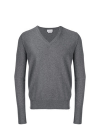 grauer Pullover mit einem V-Ausschnitt von Ballantyne
