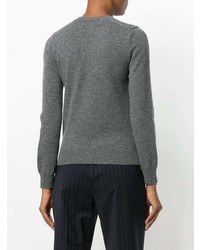 grauer Pullover mit einem V-Ausschnitt von Comme Des Garcons Play