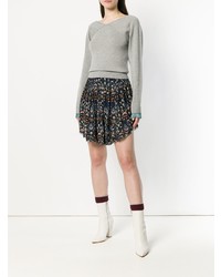 grauer Pullover mit einem V-Ausschnitt von Chloé