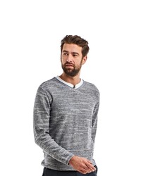 grauer Pullover mit einem V-Ausschnitt von ENGBERS