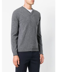 grauer Pullover mit einem V-Ausschnitt von Altea