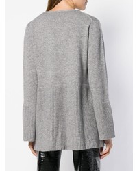 grauer Pullover mit einem V-Ausschnitt von Hemisphere