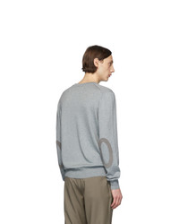 grauer Pullover mit einem V-Ausschnitt von Maison Margiela