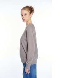 grauer Pullover mit einem V-Ausschnitt von Haily's