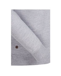 grauer Pullover mit einem V-Ausschnitt von Jacques Britt