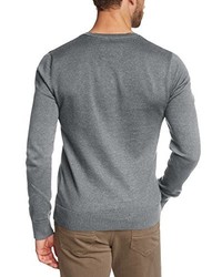 grauer Pullover mit einem V-Ausschnitt von Q/S designed by