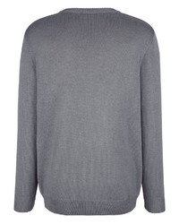 grauer Pullover mit einem V-Ausschnitt von ROGER KENT