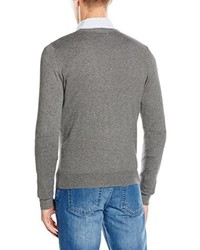 grauer Pullover mit einem V-Ausschnitt von Scalpers